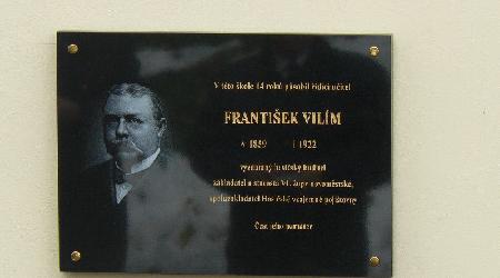 Pamětní deska Fr. Vilím-2